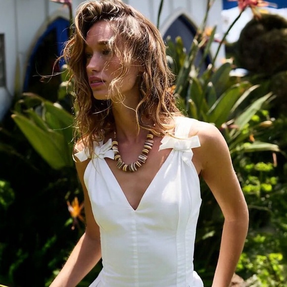 Free People NWOT | Lennon Mini Dress in Ivory | Size Large - Picture 3 of 13